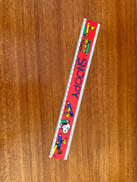 Vintage Snoopy and Friends 12" Plastic Ruler Empire Pencil Co #3