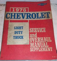 1976 Chevrolet Light Duty Truck Service Manual