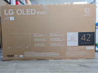 LG 42" 4K UHD  Evo ThinQ AI Smart TV OLED42C2PUA, Certified Refu