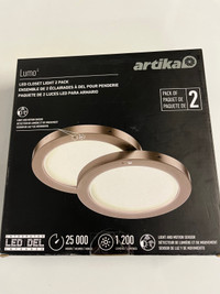 New Artika LED Closet Light 2 Pack 