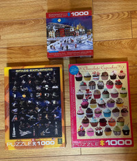 Brand NEW Eurographics Jigsaw Puzzles 1000 pc lot bundle