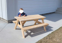 Child size picnic table. Built new $100 firm