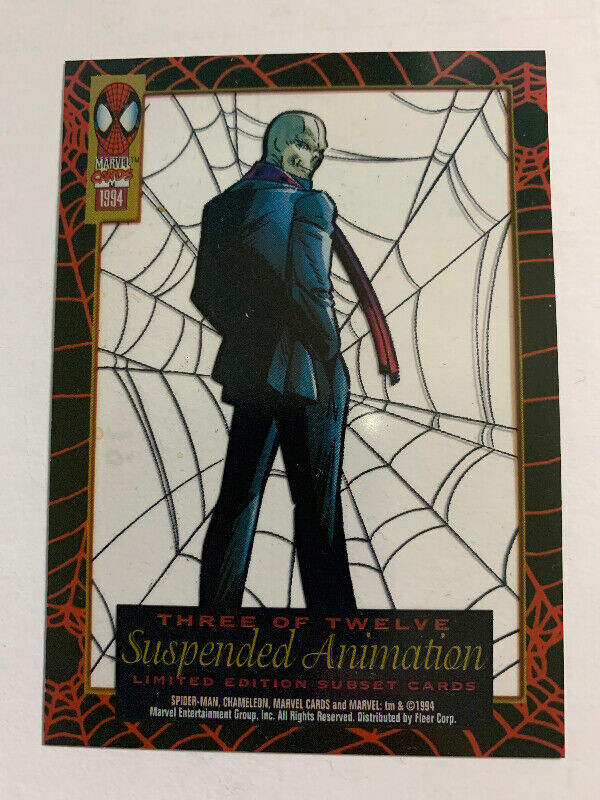 1994 Fleer Marvel Suspended Animation #3 Chameleon Chase Card NM dans Art et objets de collection  à Longueuil/Rive Sud