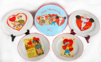 Set of Valentine Plates