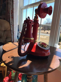 Red Candle Stick Telephone 