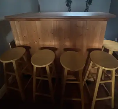 Bar with stools , View more