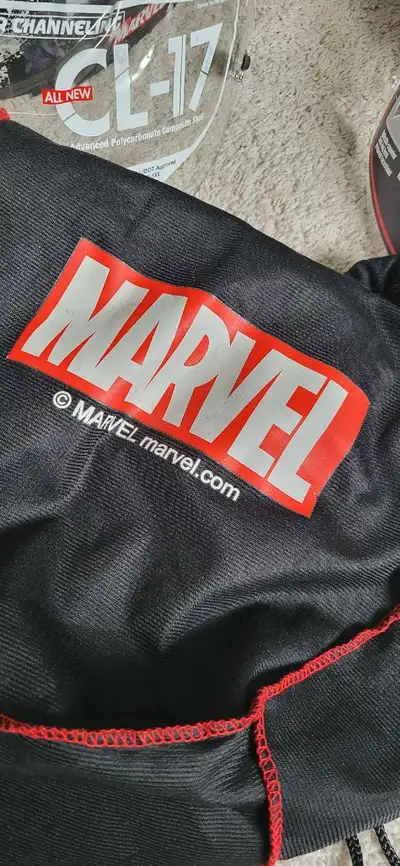 Selling a used HJC Marvel Ghost Rider medium motorcycle helmet, a DOT-approved helmet. This helmet f...