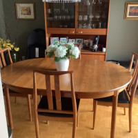 Teak Dining Room Set with Buffet