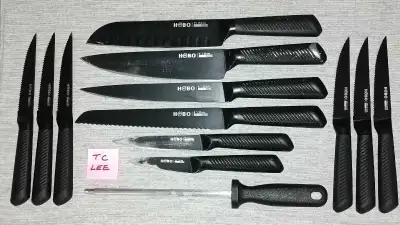 [Cutlery] 15 Piece Premium Knife Set with Wood Block, View more