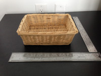 Rectangular Wicker Basket Small Centrepiece Crafting Supplies