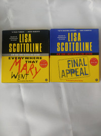 Lot of 2 - LISA SCOTTOLINE - Audio Books On CD - Great Condition