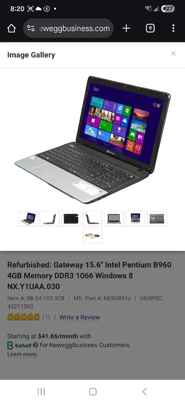 Gateway Laptop in Laptops in Mississauga / Peel Region - Image 4
