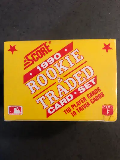 Score 1990 Rookies and Traded sealed Set