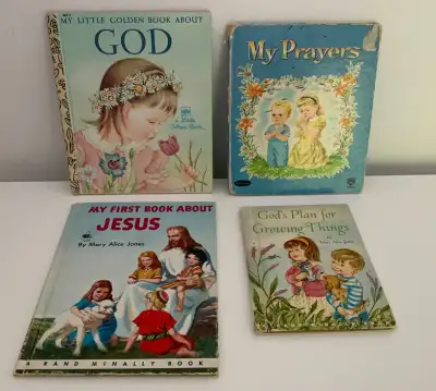 4 Vintage CHILDREN BOOKS - Christian Subjects, View more