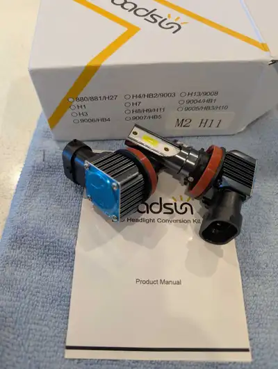 Brand new M2 H11 LED Headlight Conversion Kit for a brighter, more efficient beam. This kit includes...
