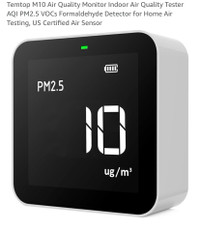 New Temtop M10 Air Quality Monitor Indoor Air Quality Tester 
