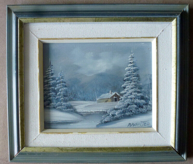 Oil Painted Winter Landscape in Arts & Collectibles in City of Toronto