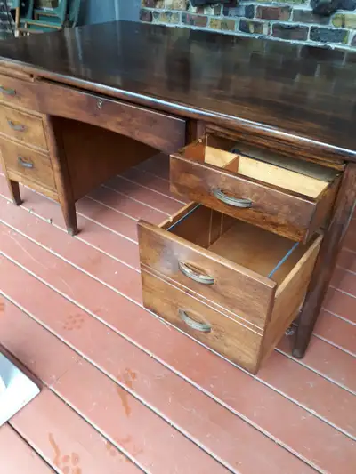 Partners desk solid wood made by Preston Furniture Co., View more