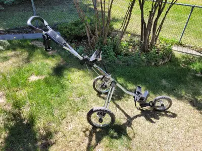 3 Wheel Golf Bag Push Cart /  Bag Boy SC525, View more