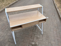 Simple desk with shelf
