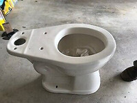 New Almond Colored Toilet