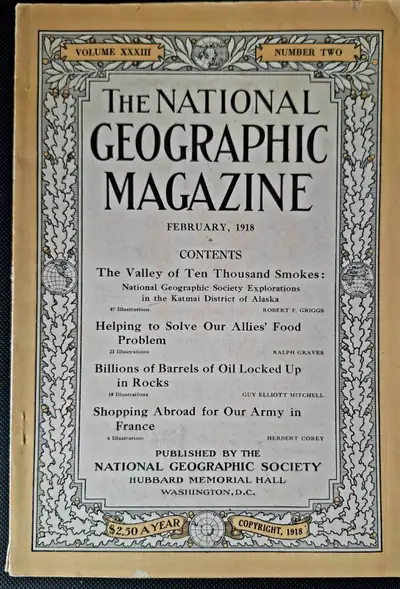 4 VINTAGE NATIONAL GEOGRAPHIC MAGAZINES, View more