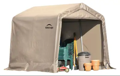 The Shed-in-a-Box® 8 x 8 x 7 ft. Replacement Cover Kit replaces your existing ShelterLogic Shed-in-a...