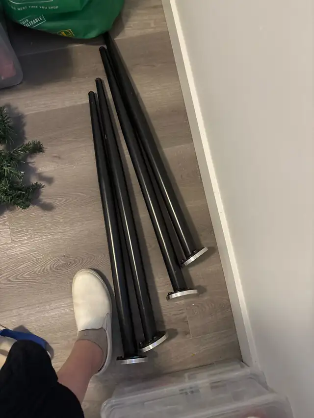 Pretty Black Table Legs for glass table in Other Tables in St. Albert - Image 2