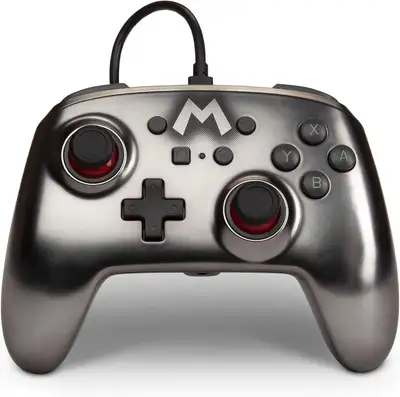Manette filaire Mario Silver Nintendo Switch Mario Bros, View more