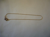 LADIES GOLD FINE LINK CHAIN WITH CLASPSJ-24