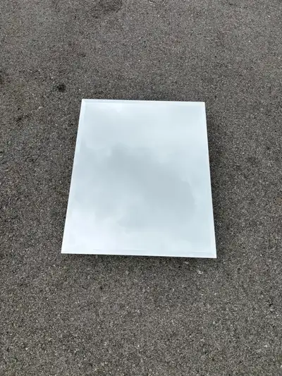 Mirrow size 16x20 Portion that goes into wall is 13x17.5