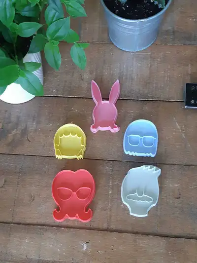 Bob's burgers cookie cutters (5), View more
