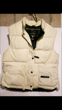 CANADA GOOSE DOWN VEST WOMENS SIZE XL OFF WHITE IN COLOUR