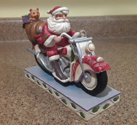 Jim Shore Santa Riding Motorcycle