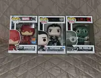 Funko Pops Marvel DC