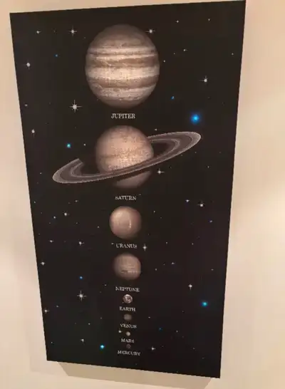Pottery Barn Kids LED Solar System hanging decor paid $264, View more