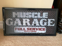 Muscle Garage LED Sign