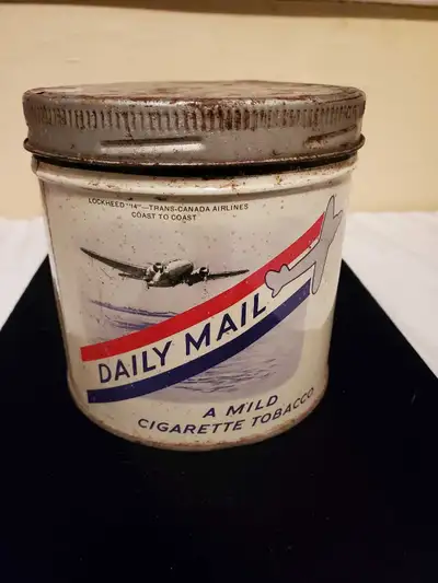 how much is a tin of tobacco in canada Vintage 1930's Being a Canadian pipe smoker