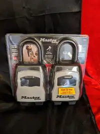 Master Lock Portable Dial Combo Lock Box, 83-mm, 2-pk~NIB