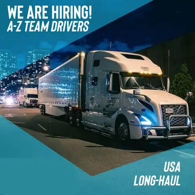 LONG HAUL TEAM DRIVERS HIRING, View more