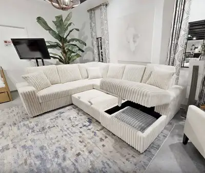 7 Seater U Shaped Sofa Bed with Unlimited Storage Access For $, View more