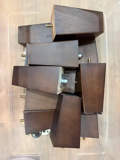5 Inch Furniture Legs for Couch Legs, Sofa Legs, Walnut, View more