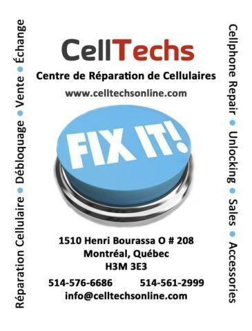 Reparation cellulaire a Montreal chez CellTechs 514-576-6686 dans Services pour cellulaires  à Ville de Montréal - Image 3