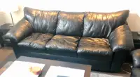 Leather sofa and loveseat $150 each / both for $200