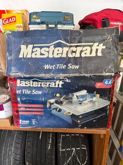 Mastercraft Sliding Wet Tile Saw, 7-in, View more