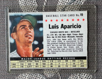 LUIS APARICIO 1961 Post Cereal No. 19 HOF Shortstop White Sox
