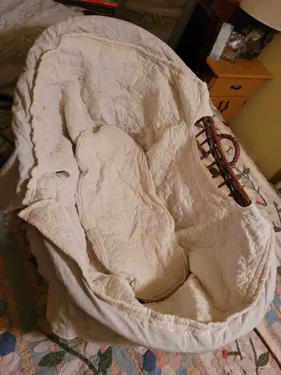 Bassinet- wicker, View more