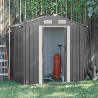 6.3' x 3.6' x 6' Garden Storage Shed Outdoor Patio Yard