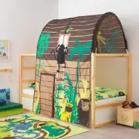 IKEA Kura Bed Tent/Canopy (Jungle Themed)