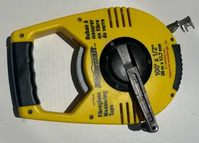 Mastercraft 100' Fibreglass Measuring Tape – Contractor  Reel, View more